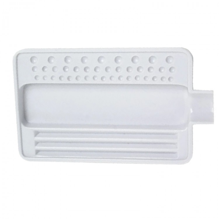 PLATEAU A PIERRES - BLANC - 16 x 11cm TROUS + RAINURES PLATEAU A PIERRES - BLANC - 16 x 11cm TROUS + RAINURES