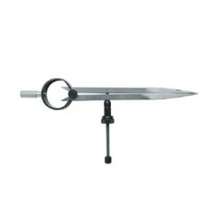 COMPAS ACIER TREMPE POINTES FINES 150MM - FABRICATION FRANCAISE