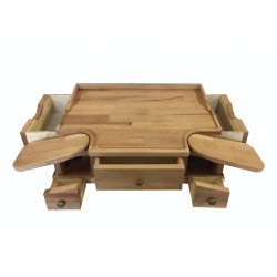 MINI ETABLI D'HORLOGER AVEC TIROIRS ET ACCOUDOIRS