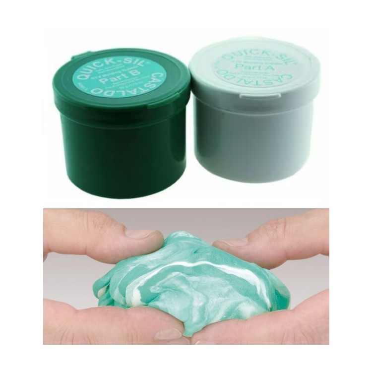 CASTALDO QUICK SIL BI-COMPOSANT MINI BLANC / VERT (DUR) CASTALDO QUICK SIL BI-COMPOSANT MINI BLANC / VERT (DUR)