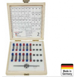 JEU TARAUDS ET FiILIERES PAS METRIQUE HORLOGER (0.4 à 1.4mm) MADE IN GERMANY