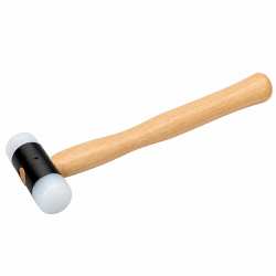 MAILLET PLASTIQUE Ø 22mm - TETE ORANGE ou BLANC