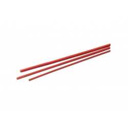 TIGES DE COULEE ROUGE POUR ARBRE A CIRE Ø6.3MM 60CM - 1LB (450G)