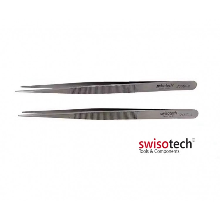 BRUCELLE DIAMANT SWISOTECH RAINUREE AVEC FENTE 160mm - M BRUCELLE DIAMANT SWISOTECH RAINUREE AVEC FENTE 160mm - M