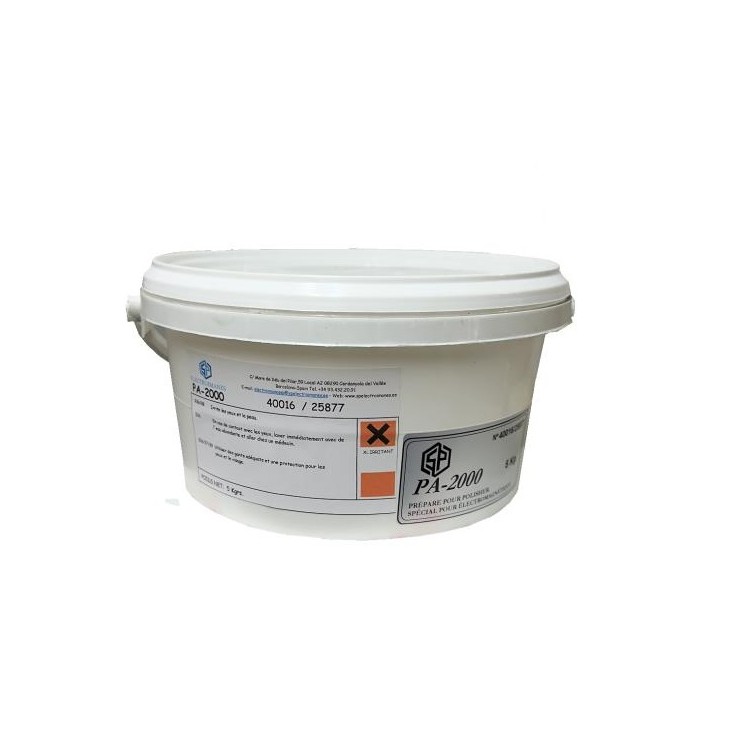 SAVON PA 2000 - POLISSAGE AU TONNEAU MAGNETIQUE (LAIT) - 5KG SAVON PA 2000 - POLISSAGE AU TONNEAU MAGNETIQUE (LAIT) - 5KG