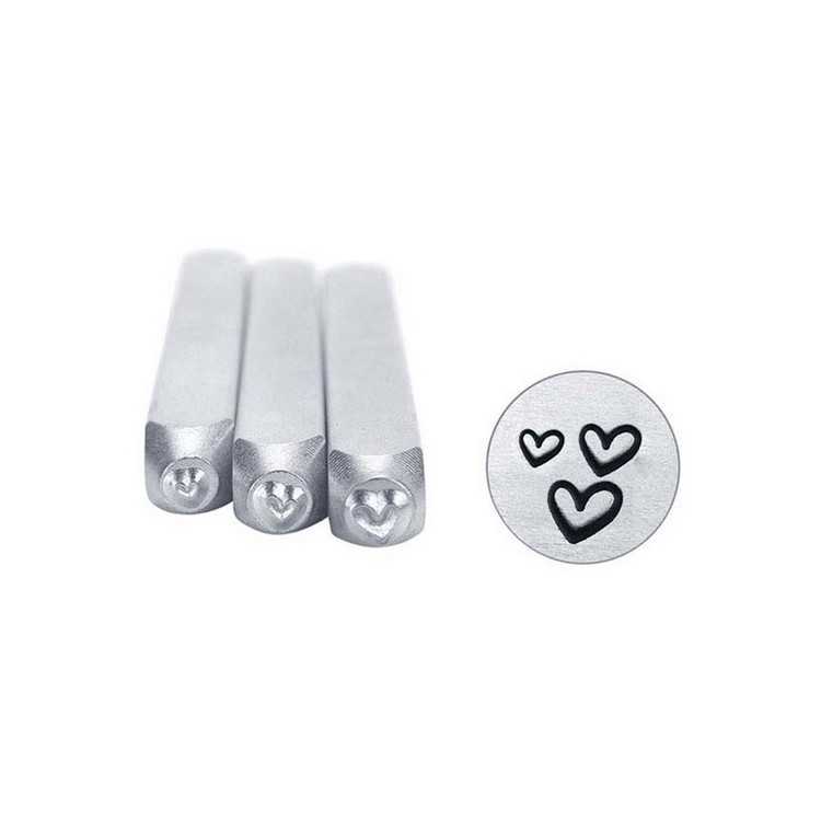 POINCONS - LETTRES A FRAPPER LOT DE "3 COEURS" 1.5 A 3MM - IMPRESSART POINCONS - LETTRES A FRAPPER LOT DE "3 COEURS" 1.5 A 3MM - IMPRESSART