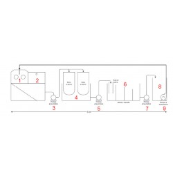 CENTRE DE RECYCLAGE DE L'EAU POUR CABINE DE NETTOYAGE DES CYLINDRES