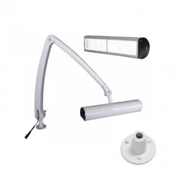 Lampe à led d'établi lumière réglable 20W / 415 mm, visser, Noir