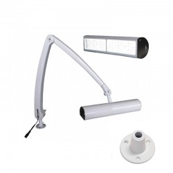 LAMPE D'ETABLI LUMIERE REGLABLE - GARBARINO - 13W / 315 mm, Blanche, Platine à v