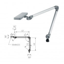 WALDMANN - LAMPE D'ETABLI ALD 1300 - A ETAU