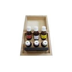 NECESSAIRE A TOUCHER 6 FLACONS A VIS + PIERRE NATURELLE 100X80
