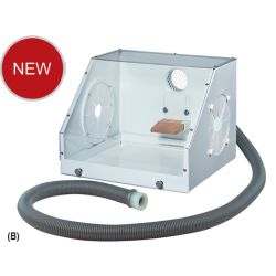 CABINE POUR ASPIRATION/PROTECTION EN PLEXIGLASS 300X300XH350
