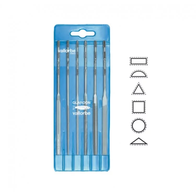LIMES VALLORBE AIGUILLE ASSORTIES T0 L180 JEU DE 6 LIMES VALLORBE AIGUILLE ASSORTIES T0 L180 JEU DE 6