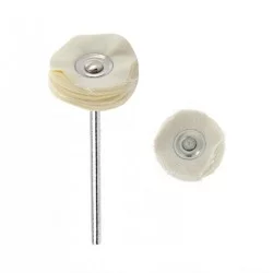 BROSSETTE SUR TIGE TOILE COTON 22mm