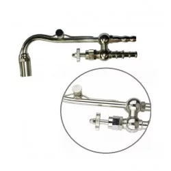 CHALUMEAU POLY-GAZ + ROBINET DE REGLAGE DE L'AIR + VANNE D'ARRET