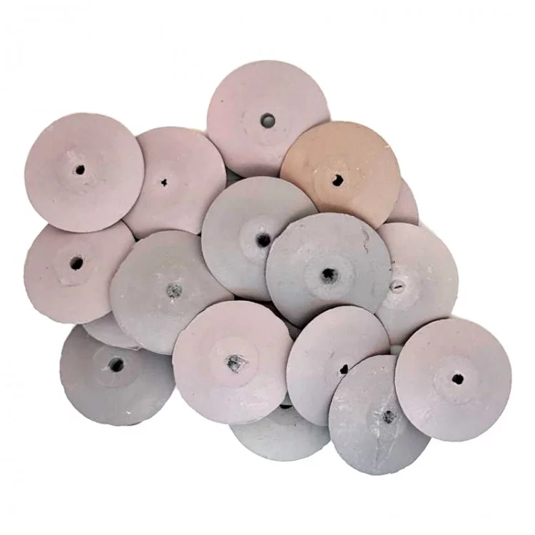 Meulettes lentille gomme rose – Grain fin (lot de 20 pièces) Meulettes lentille gomme rose – Grain fin (lot de 20 pièces)