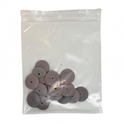 Meulettes lentille gomme rose – Grain fin (lot de 20 pièces)