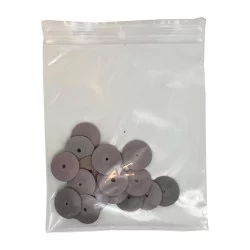 Meulettes lentille gomme rose – Grain fin (lot de 20 pièces)