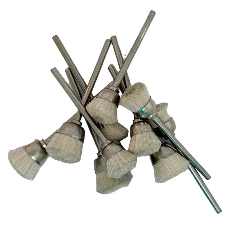 Brossettes furet chèvre blanc – Queue 2,35 mm – Lot de 10 pièces (tailles mixtes) Brossettes furet chèvre blanc – Queue 2,35 mm – Lot de 10 pièces (tailles mixtes)