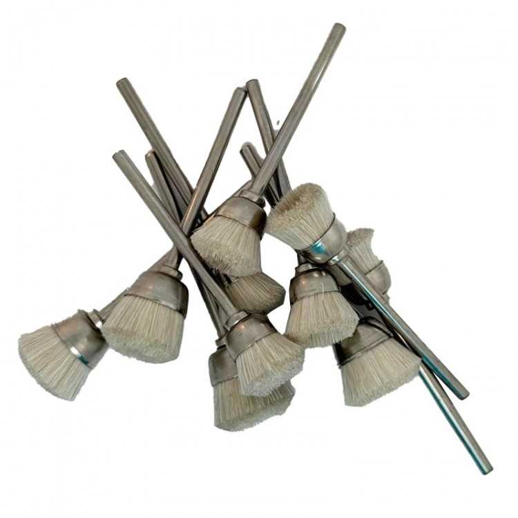 LOT DE 10 DE BROSSETTES FURET CHEVRE BLANCHE 2,35MM - TAILLE MIXTE
