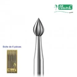 BUSCH - FRAISES ACIER FLAMME (6) 6P 006
