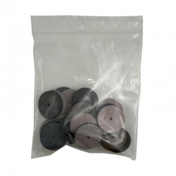 LOT DE 20 MEULETTES GOMMES DIVERS Ø 20MM