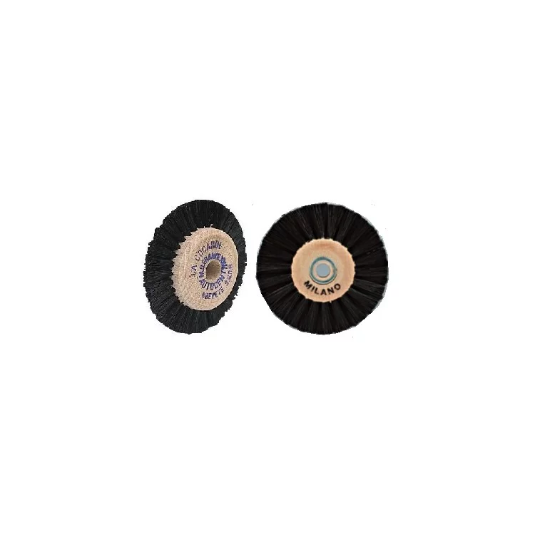 Brosse Habit Cintre DOMERGUE - Vernie Soie Noire - Élégante Et Pratique Pour Entretien Vêtements