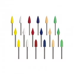 ASSORTIMENT 18 POLISSOIRS FLAMMES/OBUS SUR TIGE DEDECO - G.200 &gt; 1µ