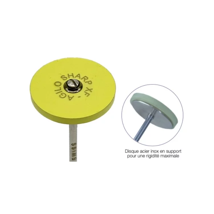 MEULE SHARP-XF Ø22MM GRAIN X-FIN - POLISSAGE DES OUTILS CARBURE AVEC SUPPORT MEULE SHARP-XF Ø22MM GRAIN X-FIN - POLISSAGE DES OUTILS CARBURE AVEC SUPPORT
