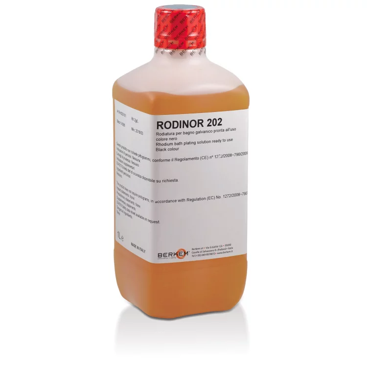 BAIN RHODIUM NOIR 2g/Litre prêt à l'emploi - BERKEM RODINOR 202 BAIN RHODIUM NOIR 2g/Litre prêt à l'emploi - BERKEM RODINOR 202