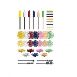 ASSORTIMENT 116 POLISSOIRS SOLEIL SUNBURST DEDECO DELUXE - G.200 &gt; 1µ