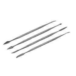 SPATULES A CIRE - JEU 4 PIECES A DOUBLE-TETES