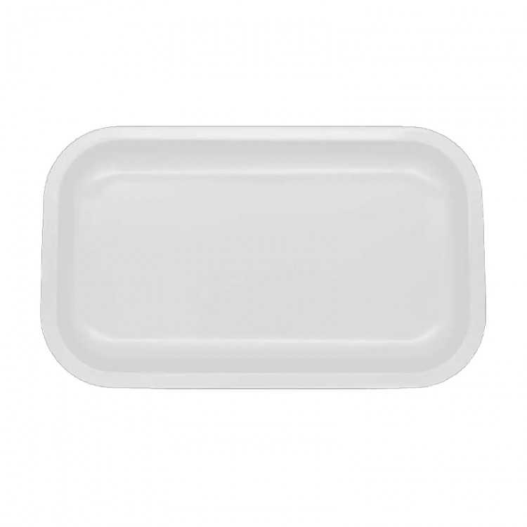 PLATEAU A PIERRES - BLANC - 25x19cm
