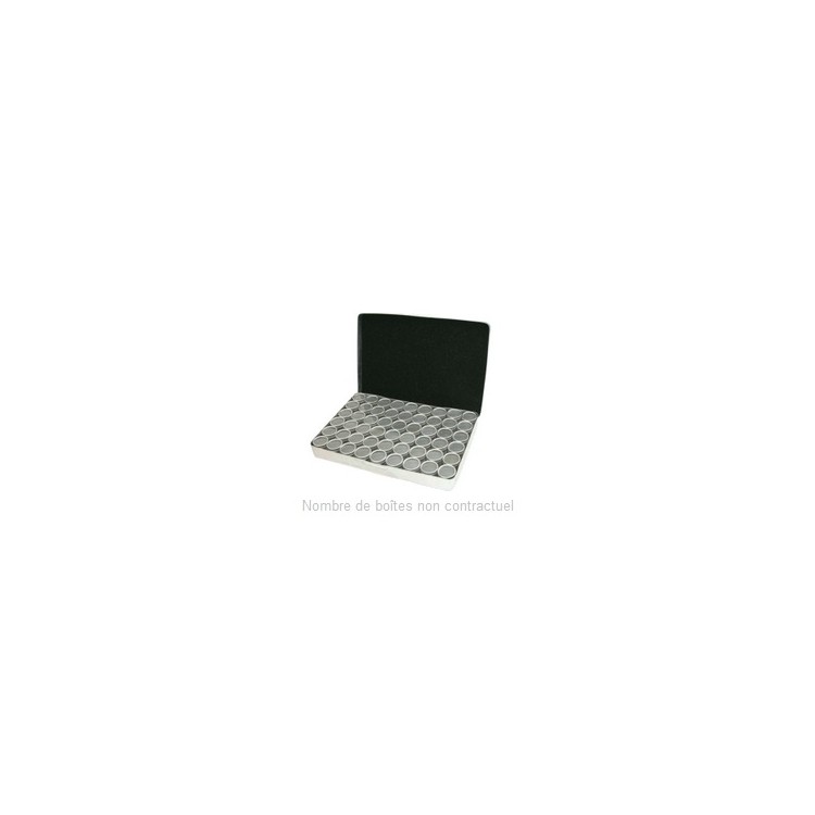 COFFRET ALUMINIUM AVEC 24 BOITES ALUØ 33 X 24MM