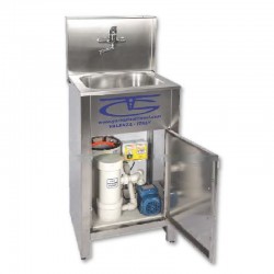 EVIER 1 POSTE TOUT INOX AVEC SYSTEME DE FILTRATION ELDO
