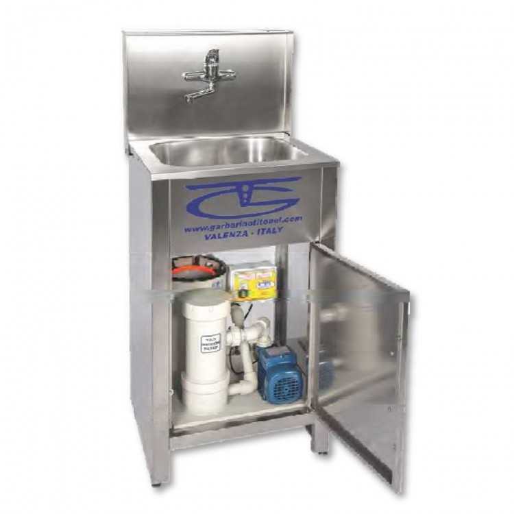 EVIER 1 POSTE TOUT INOX AVEC SYSTEME DE FILTRATION ELDO