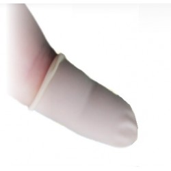 PROTEGE DOIGT BLANC LATEX (PAQUET DE 100PCS)