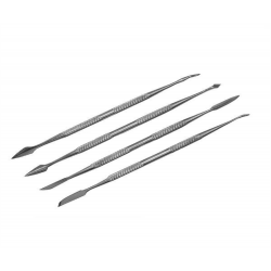 SPATULES A CIRE - JEU 4 PIECES A DOUBLE-TETES