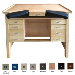 ETABLI HORLOGER STRUCTURE HÊTRE 8 Tiroirs