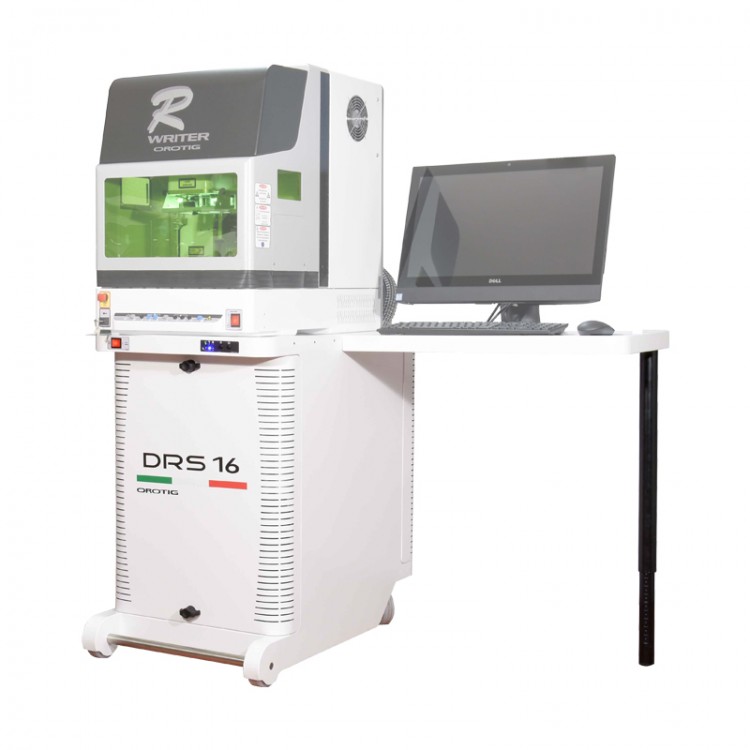 TABLE AVEC SYSTEME ASPIRATION DES POUSSIERES &quot;DRS-16&quot; LASER GRAVURE