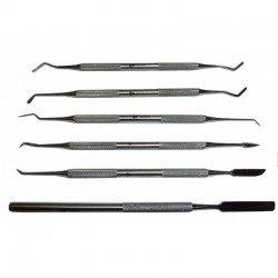 SPATULES A CIRE / MODELAGE JEU DE 6 PIECES