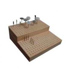 SUPPORT BOIS POUR FRAISES 2 ETAGES