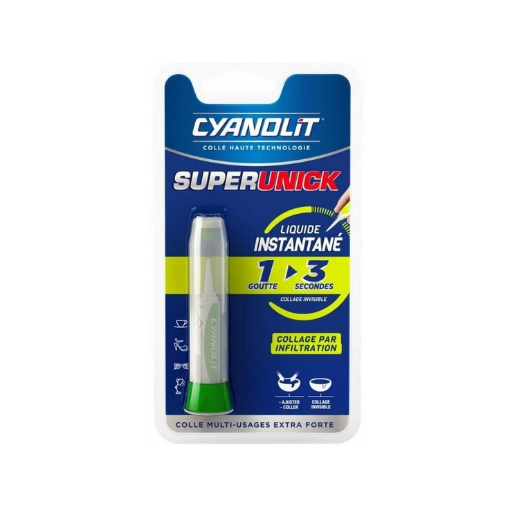 CYANOLIT VERTE 2g - prise 2-5 secondes CYANOLIT VERTE 2g - prise 2-5 secondes