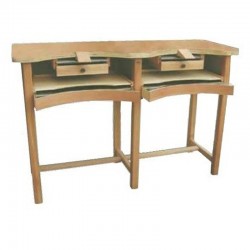 ETABLI 2 PLACES - 1700x600x960 - COMPLET TOP BOIS