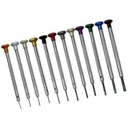 JEU 12 TOURNEVIS + SUPPORT ROTATIF - HOROTEC