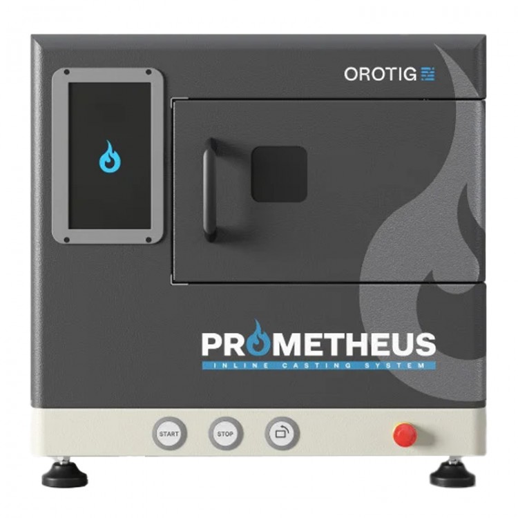 Prometheus machine de fonte or-platine-argent OROTIG