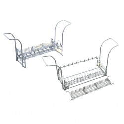 SUPPORT PANIER ET CROCHETS POUR ULTRASON - REVETEMENT PVC