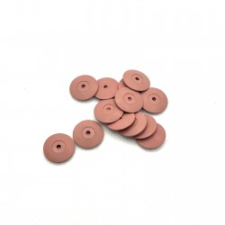 DESTOCKAGE-POLISSOIR ROSE FORME LENTILLE GRAIN SUPER FIN Ø13mm DESTOCKAGE-POLISSOIR ROSE FORME LENTILLE GRAIN SUPER FIN Ø13mm