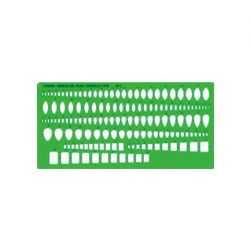 GABARIT A TRACER N°14 MARQUISES - POIRES - EMERAUDES
