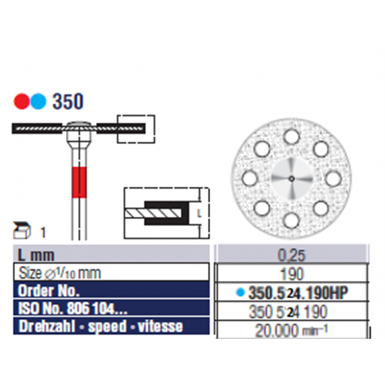 DISQUE DIAMANTE 350.524.190 DISQUE DIAMANTE 350.524.190